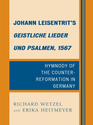 cover image of Johann Leisentrit's Geistliche Lieder und Psalmen, 1567